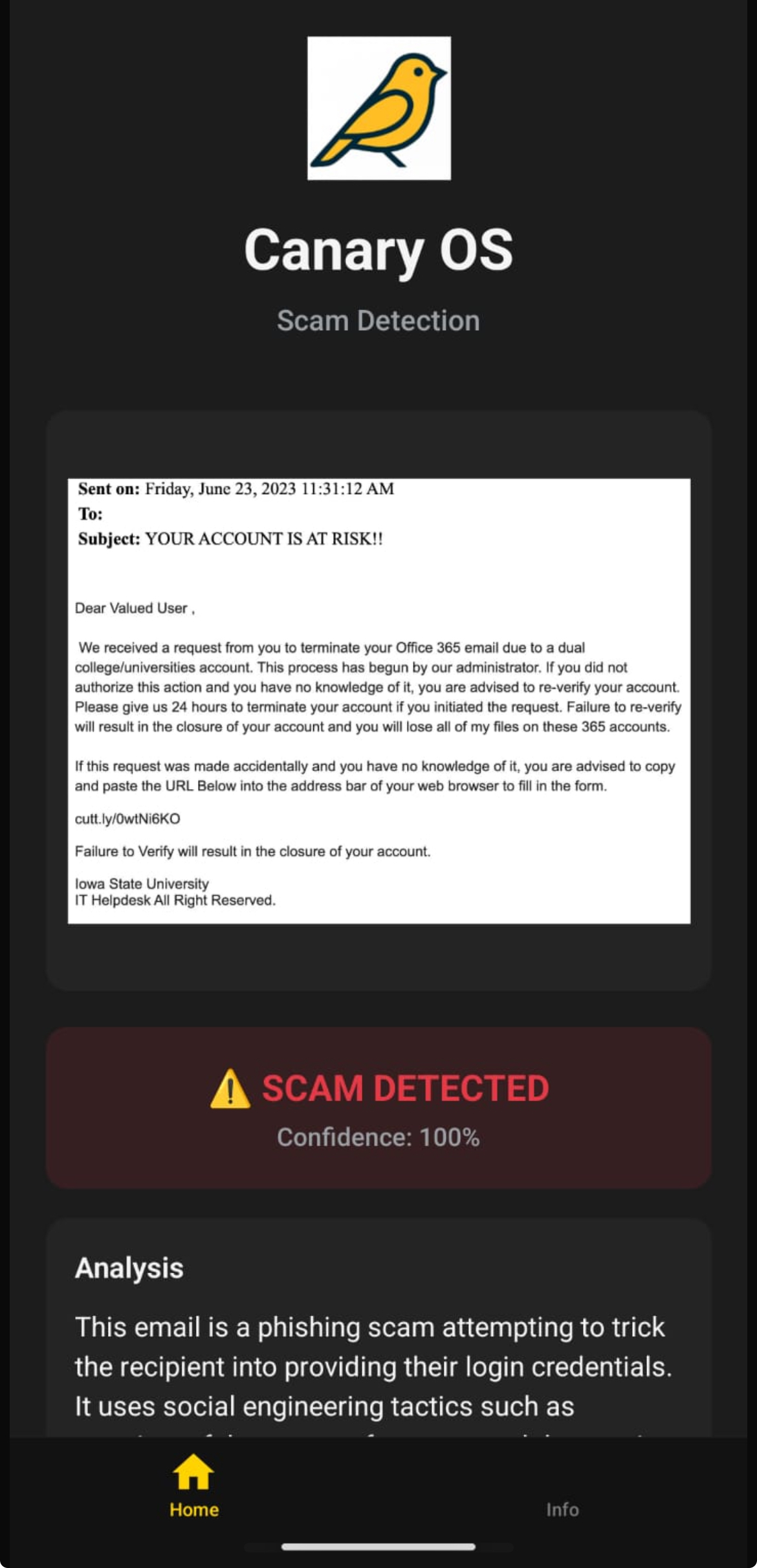 Screenshot upload feature